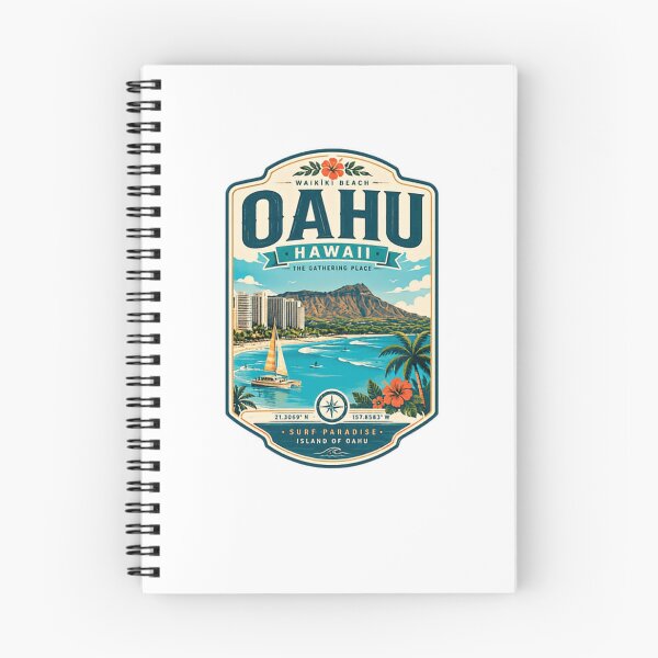 Item preview, Oahu Hawaii Waikiki Beach Surf Paradise Island Travel Vacation designed and sold by Star3NowForMe.