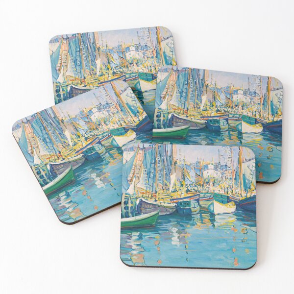 Item preview, Boats in Harbor, Gloucester by Jane Peterson 1916 designed and sold by Jéanpaul  Ferro.