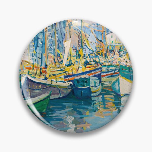 Item preview, Boats in Harbor, Gloucester by Jane Peterson 1916 designed and sold by Jéanpaul  Ferro.