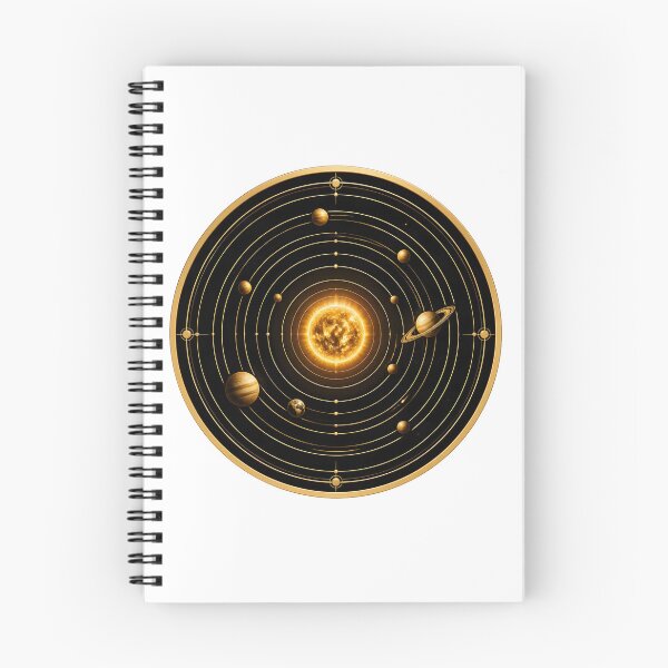 Artikelvorschau, Goldenes Sonnensystem | Luxuriöses Kosmos-Astronomie-Symbol entworfen und verkauft von simaso.