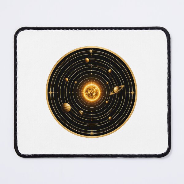 Item preview, Golden Solar System | Luxury Cosmos Astronomy Symbol designed and sold by simaso.