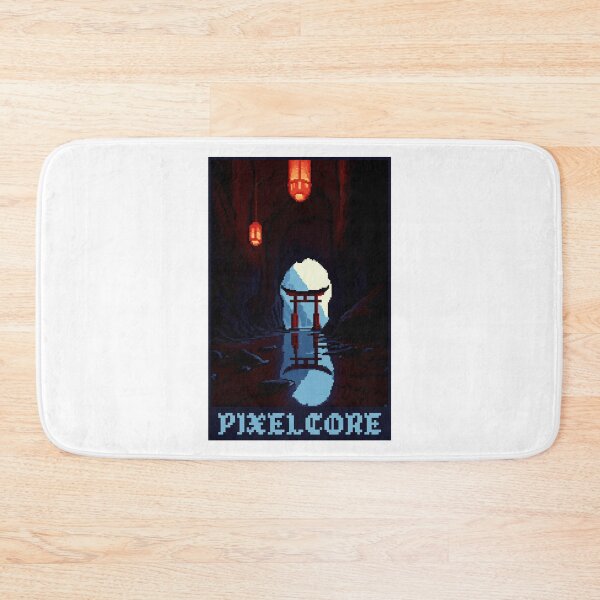 Item preview, Japanese Temple Dojo in a Cave Pixel Art {PIXELCORE} designed and sold by PIXELCORE-TEE.