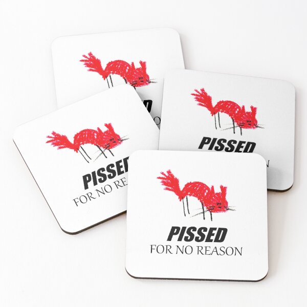 Item preview, Pissed for No Reason — Angry Cat Art designed and sold by dekewightman.