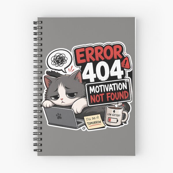 Item preview, Error 404: Motivation Not Found designed and sold by PixoNest.