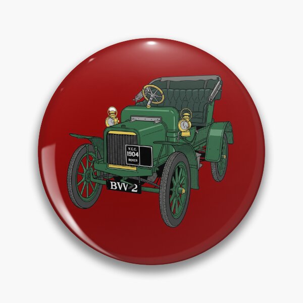 Item preview, 1904 Rover 8HP - Vintage Edwardian Veteran Car Graphic Art designed and sold by FreiherrPK.