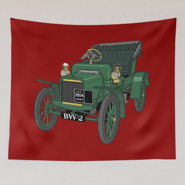 Artikelvorschau, Rover 8 PS, Baujahr 1904 – Grafik eines Oldtimers aus der Edwardianischen Ära entworfen und verkauft von FreiherrPK.