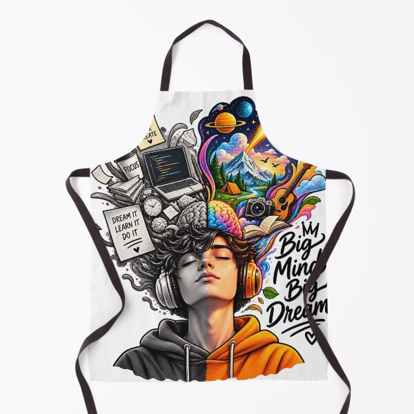 Item preview, Big Mind Big Dreams Inspirational Creative Vision designed and sold by GenZStickerHub1.
