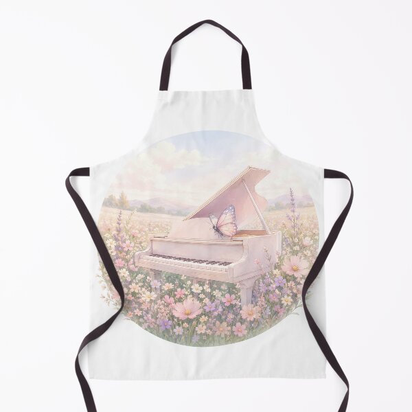 Item preview, Piano & Flowers – Dreamy Grand Piano Butterfly Design for Music Lovers designed and sold by SVALANART.