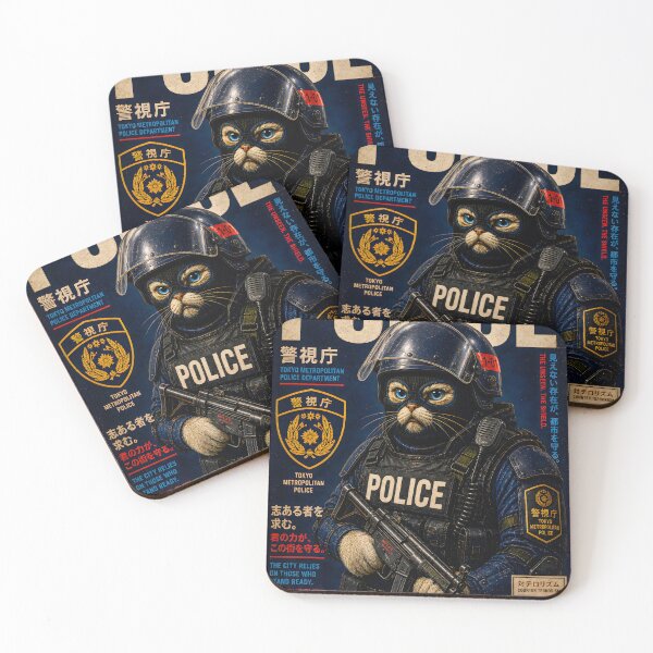 Item preview, Special Forces Cat Posters - Tokyo Metropolitan Police SAP (J) designed and sold by OPERATOR-7794.