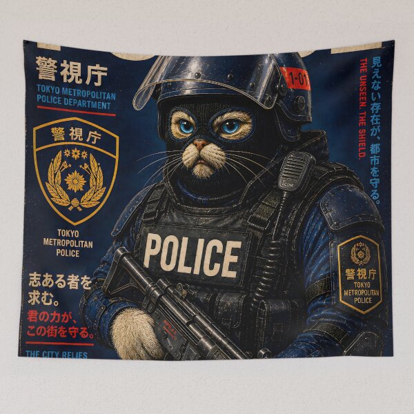 Item preview, Special Forces Cat Posters - Tokyo Metropolitan Police SAP (J) designed and sold by OPERATOR-7794.