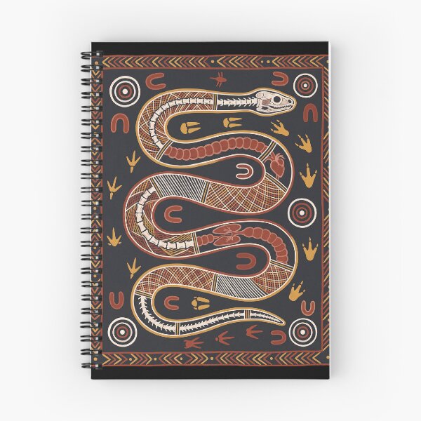 Item preview, Aboriginal X-Ray Tiger Snake - Indigenous Australian Wildlife Art designed and sold by FreiherrPK.