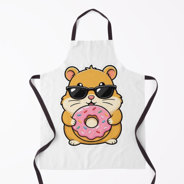 Item preview, Cute Hamster Eating Pink Donut Sunglasses designed and sold by BobaCatDesign.