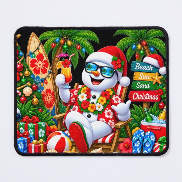 Item preview, Tropical Beach Christmas Snowman Ugly Sweater designed and sold by tw2us.