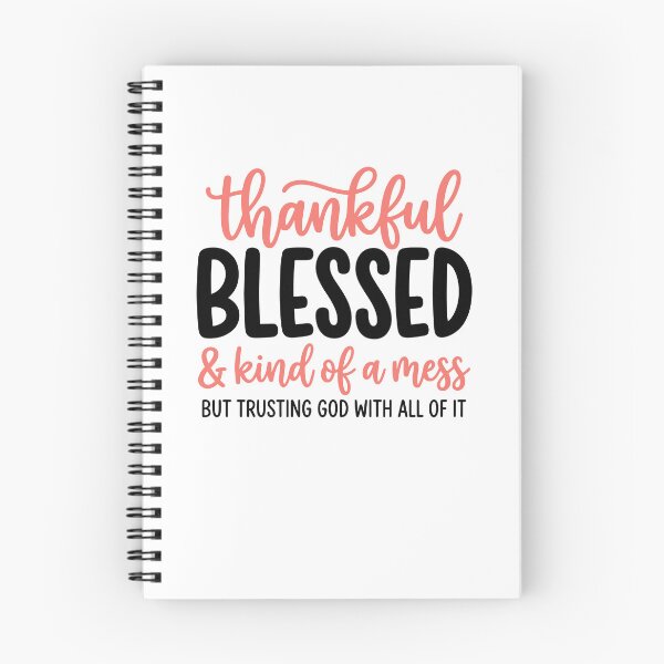 Item preview, Thankful Blessed Mess Faith Quote designed and sold by cerima.