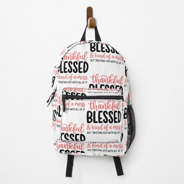 Item preview, Thankful Blessed Mess Faith Quote designed and sold by cerima.