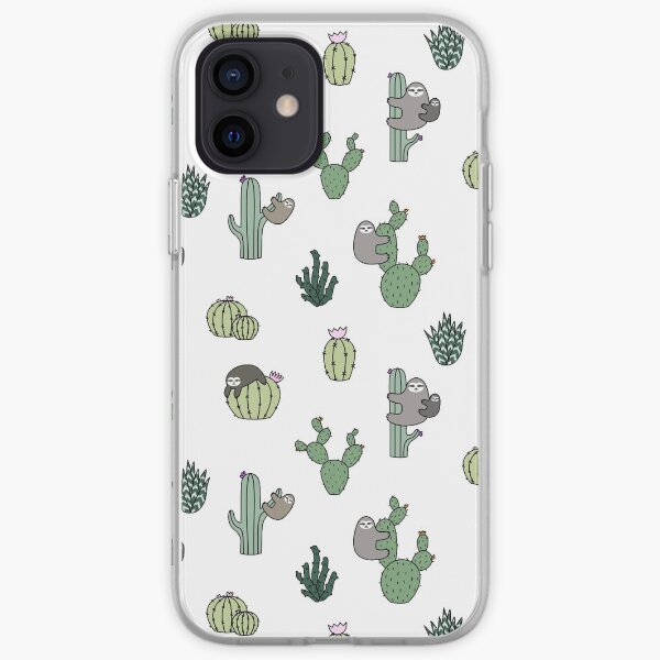 Cacti Sloths iPhone Soft Case