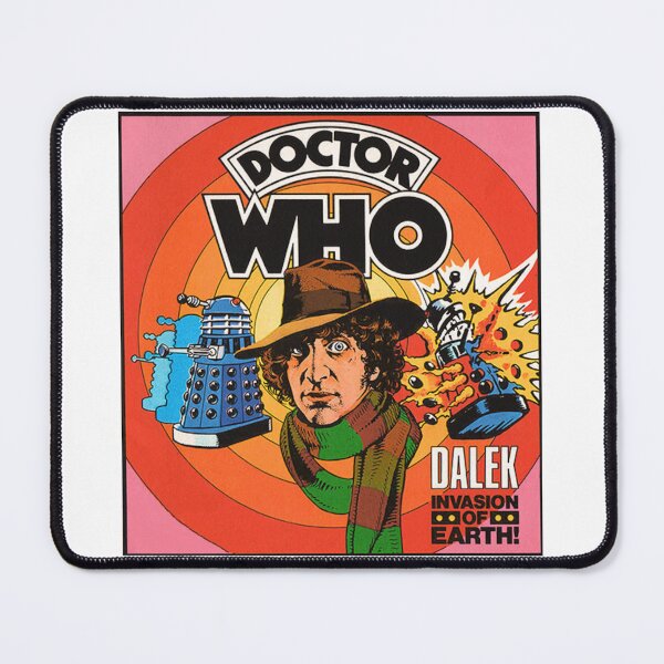Item preview, Doctor Who – Fourth Doctor & Daleks Vintage Retro Art designed and sold by Grand Illusions.