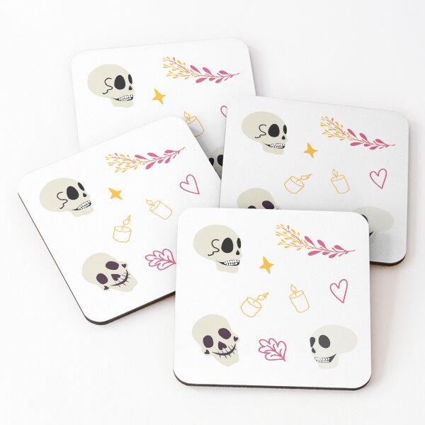 Item preview, Cute Gothic Skull Halloween Sticker Set designed and sold by olenapetol.