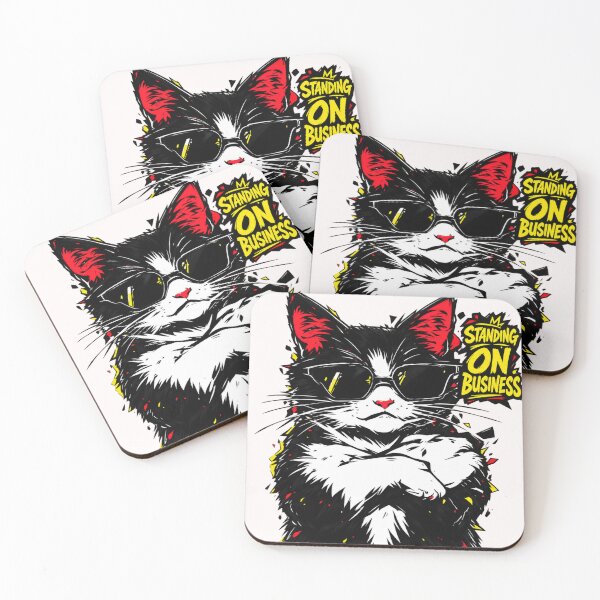 Item preview, Standing On Business – No Excuses Cat designed and sold by Artiviose.