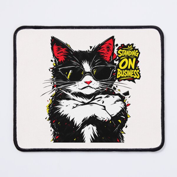 Item preview, Standing On Business – No Excuses Cat designed and sold by Artiviose.