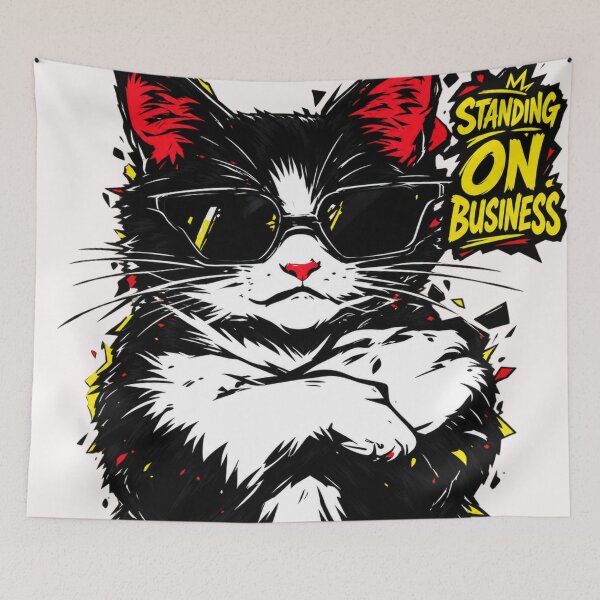 Item preview, Standing On Business – No Excuses Cat designed and sold by Artiviose.