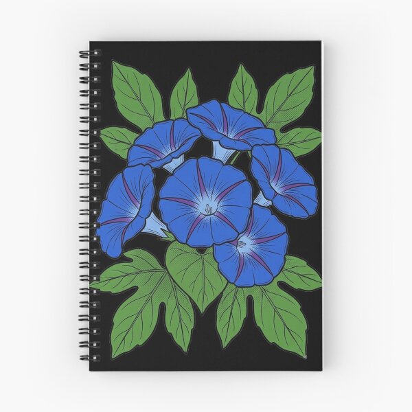 Item preview, Ipomoea Indica - Ocean Blue Morning Glory Botanical Pop Art designed and sold by FreiherrPK.