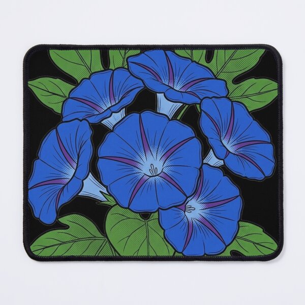 Item preview, Ipomoea Indica - Ocean Blue Morning Glory Botanical Pop Art designed and sold by FreiherrPK.