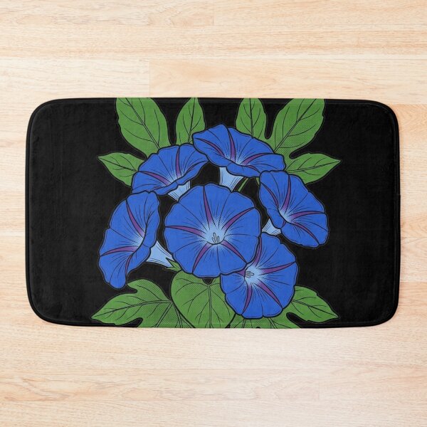 Item preview, Ipomoea Indica - Ocean Blue Morning Glory Botanical Pop Art designed and sold by FreiherrPK.