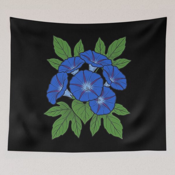 Artikelvorschau, Ipomoea Indica – Ozeanblaue Prunkwinde (Botanische Pop-Art) entworfen und verkauft von FreiherrPK.