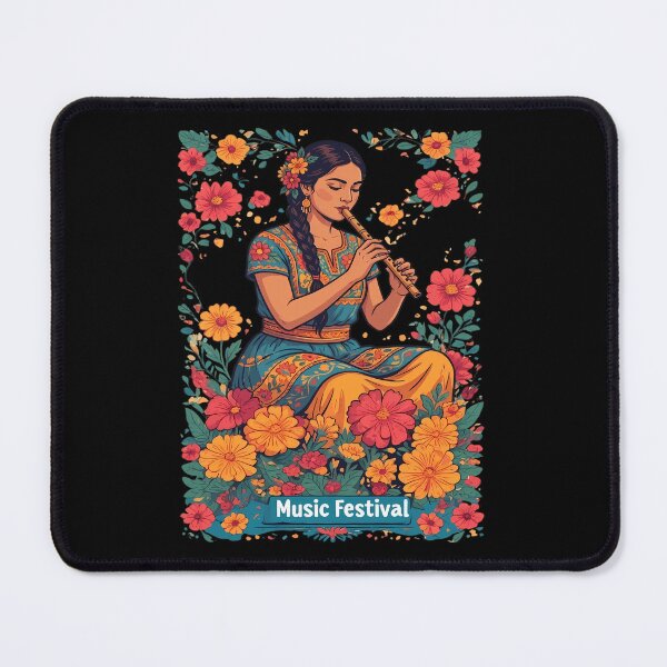 Item preview, Mexican Flute Player – World Music & Music Festival designed and sold by Art-Arcade6.