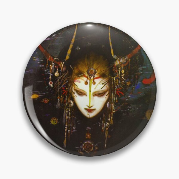 Item preview, Illustration by Yoshitaka Amano, blue fantasy painting of a woman - Witch/sorceress - Mystic watercolor art - Dark fantasy designed and sold by Alba Forjanívea.