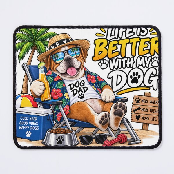 Item preview, Life Is Better With My Dog Shirt designed and sold by dogthingsclub.