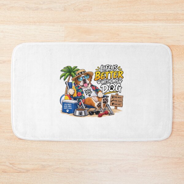 Item preview, Life Is Better With My Dog Shirt designed and sold by FurryPrintLab-FurryPrintLabDesign.