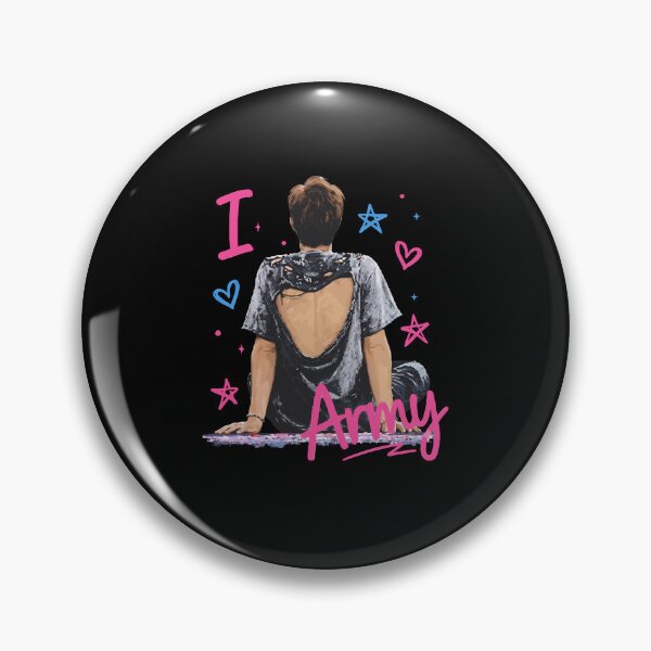 Item preview, RM I Love ARMY BTS Fan Back View Illustration designed and sold by Mind-Drift.