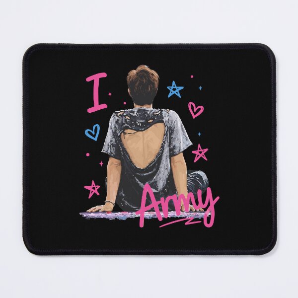 Item preview, RM I Love ARMY BTS Fan Back View Illustration designed and sold by Mind-Drift.