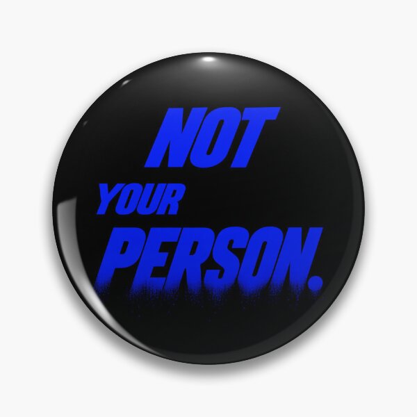 Item preview, Not Your Person – Electric Cobalt Blue Kinetic Streetwear Typography designed and sold by Anyshca.