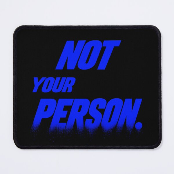 Item preview, Not Your Person – Electric Cobalt Blue Kinetic Streetwear Typography designed and sold by Anyshca.
