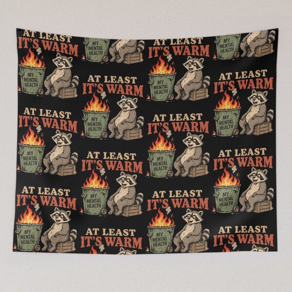 Item preview, Funny Raccoon Mental Health Humor designed and sold by cerima.