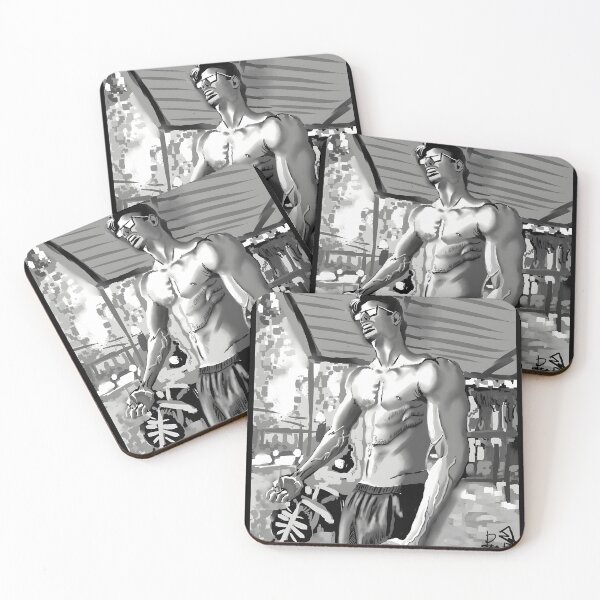 Item preview, Stylish Fitness Artwork of a Muscular Man designed and sold by J-Mindful.