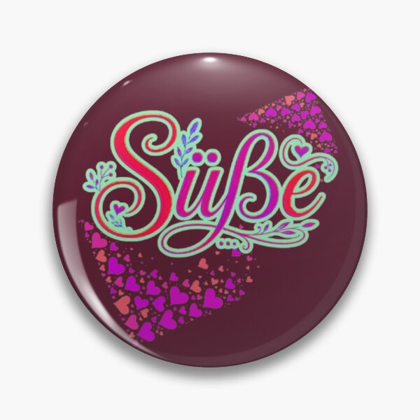 Item preview, Süße German Word For Sweetie Floral Vine Heart Mosaic Poster designed and sold by Miheerala.
