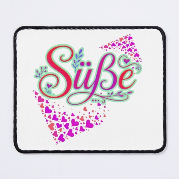 Item preview, Süße German Word For Sweetie Floral Vine Heart Mosaic Poster designed and sold by Miheerala.