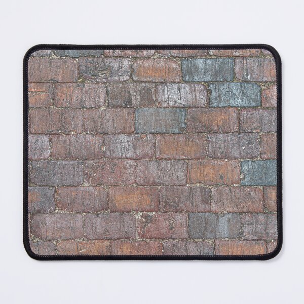 Item preview, Red and Slate Brick Cobblestone Pavement designed and sold by MariaAbaza.