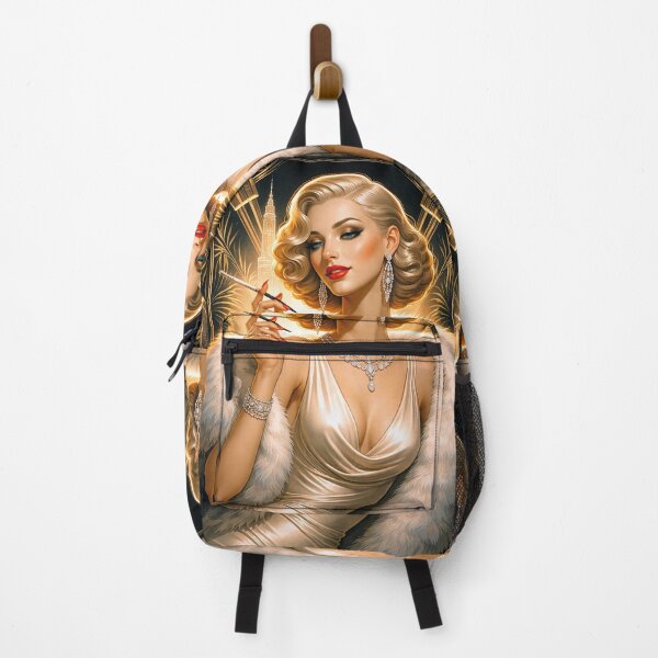 Item preview, Glamorous Woman with a Cigarette – Vintage Elegance and Allure designed and sold by GalleryKauffeld.