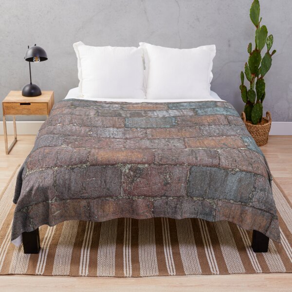 Item preview, Red and Slate Brick Cobblestone Pavement designed and sold by MariaAbaza.