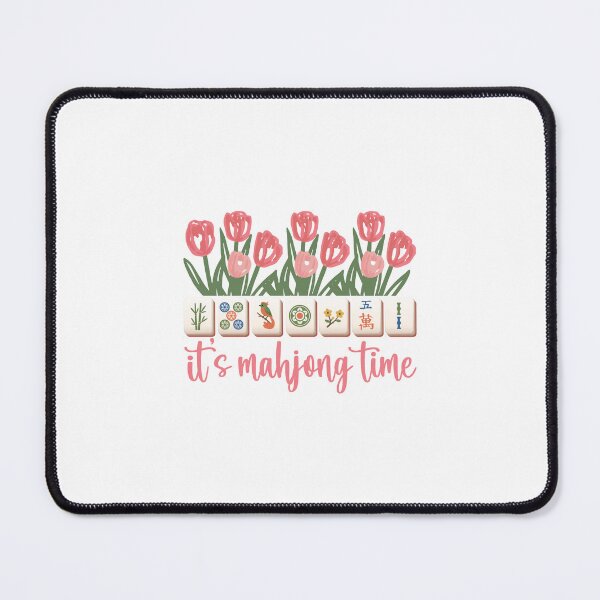 Item preview, It's Mahjong Time Floral Mahjong Game Night designed and sold by designclub.