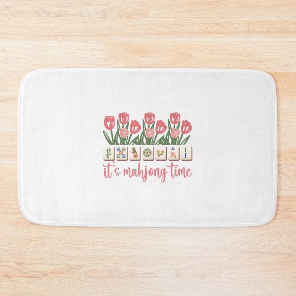 Item preview, It's Mahjong Time Floral Mahjong Game Night designed and sold by designclub.