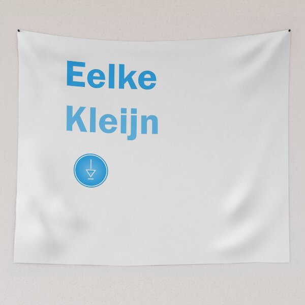 Item preview, Eelke Kleijn Minimalist Electronic Music T-Shirt with Futuristic Blue Symbol designed and sold by THE MODA STEREO.
