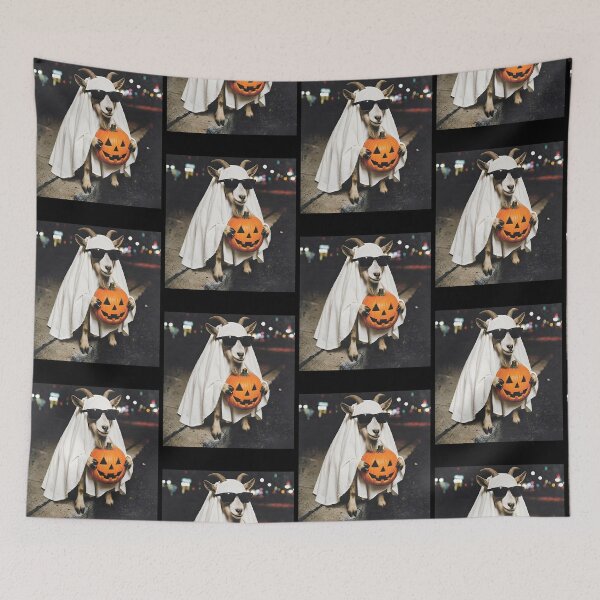Item preview, Funny Goat Ghost Halloween Costume designed and sold by cerima.