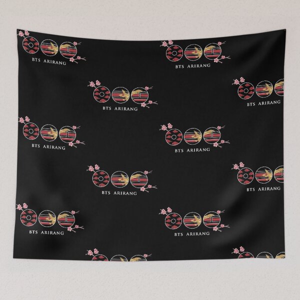 Item preview, ARIRANG Folding Fan CherryBlossom Tour 2026 Korean Fan Design designed and sold by Mind-Drift.