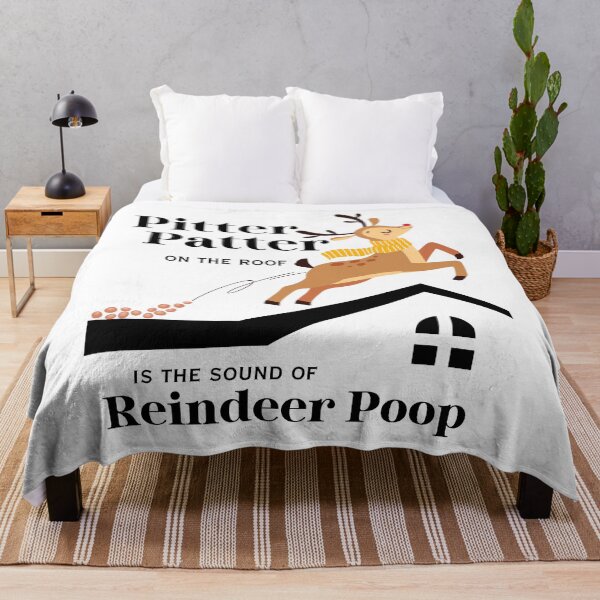 Item preview, Funny Christmas Reindeer Poop on the Roof designed and sold by SunandShade.